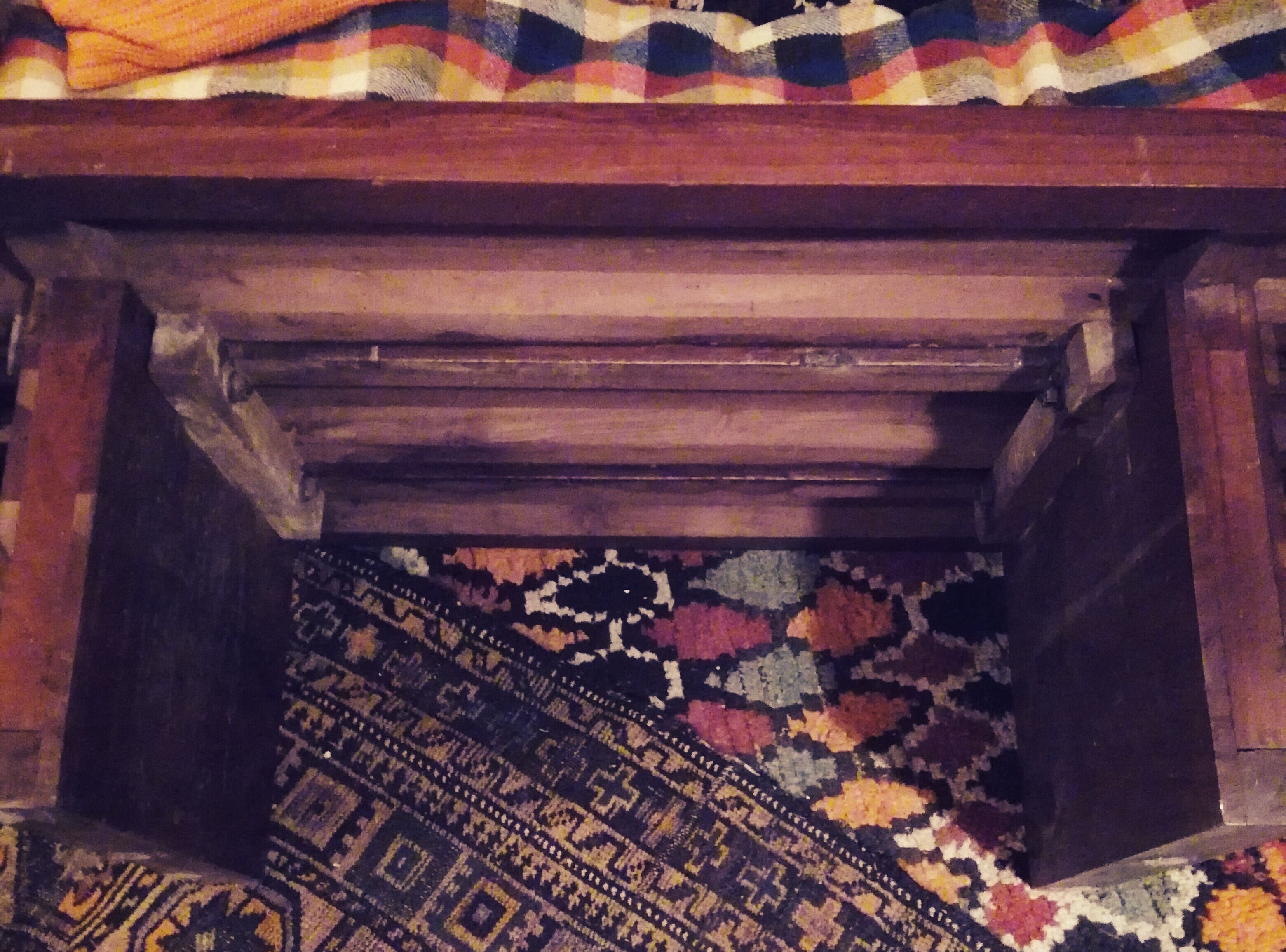 Solid teak coffee bass table