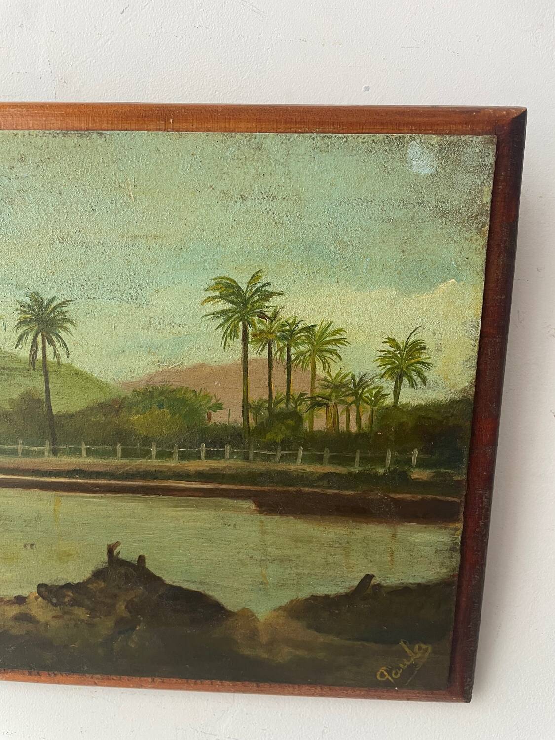 Oil painting on wood 1927