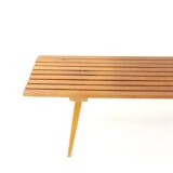 Vintage Bench In Wood, Czechoslovakia 1960s