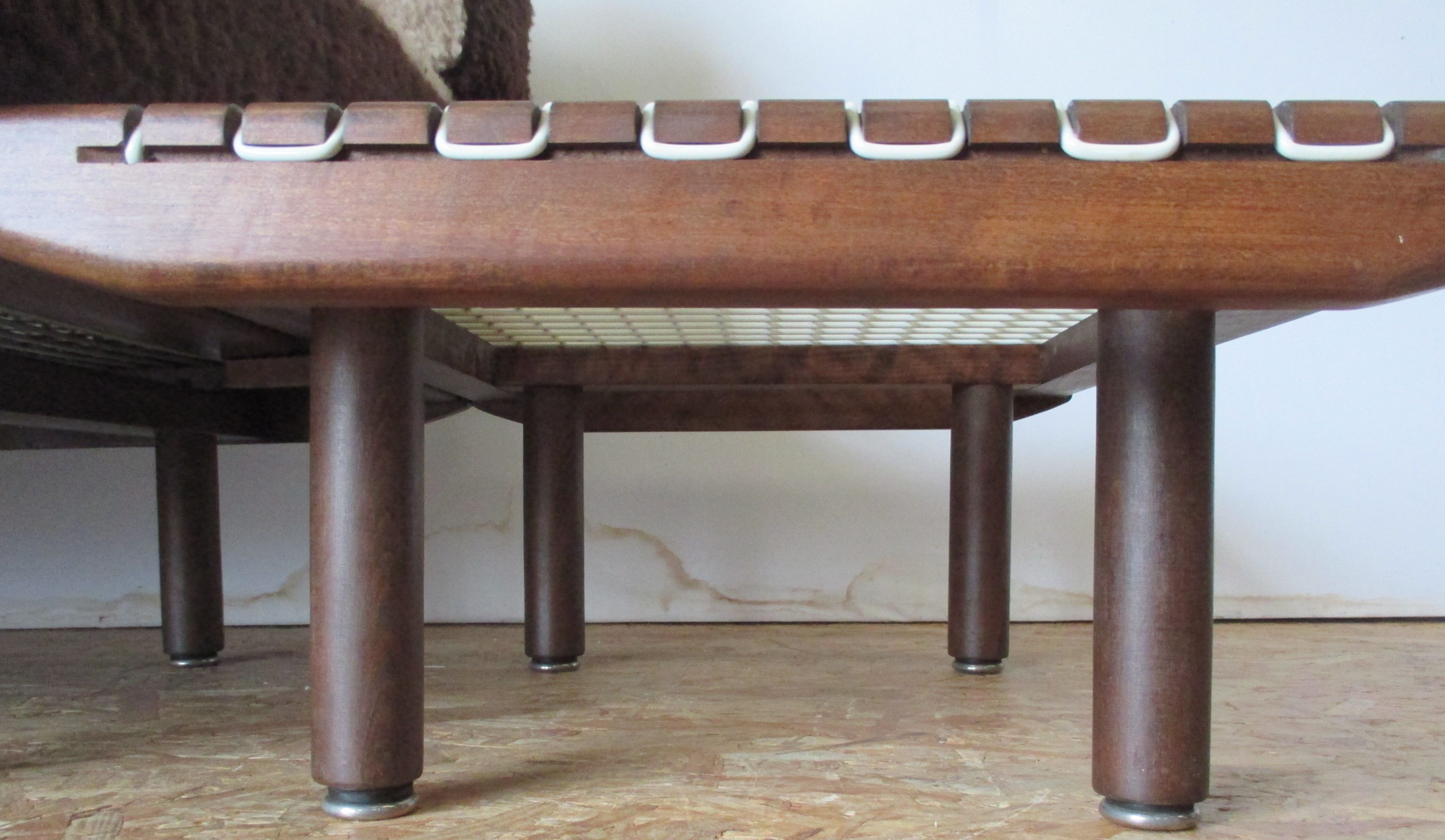 Sofa modular 70's table low seat/bed