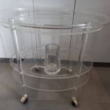 Plexiglass bar trolley