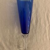 5 colorful champagne flutes in Murano 1970 glass