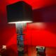 Pair of "Building" lamps by Curtis Jeré. 1970