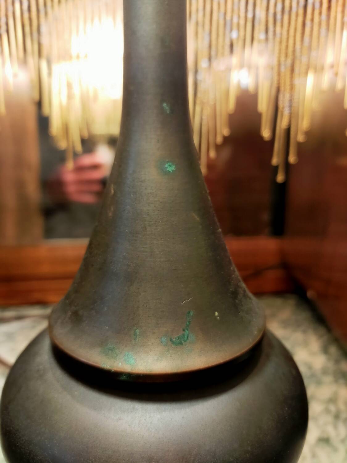 Table lamp, mushroom style, art-nouveau period