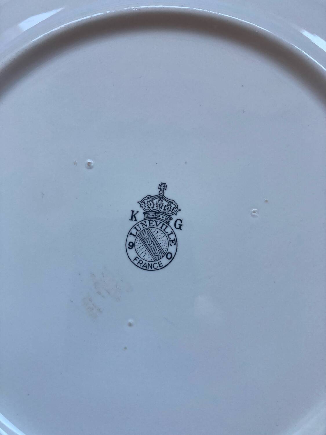 Plate dish Reverbere Luneville KG