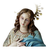 Virgin and Child walnut - XVIIth century.