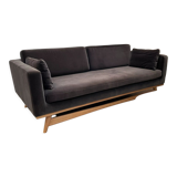 Sofa 210 solid oak navy blue