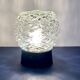 Pair of vintage wall lamps in molded glass and thermoplastic