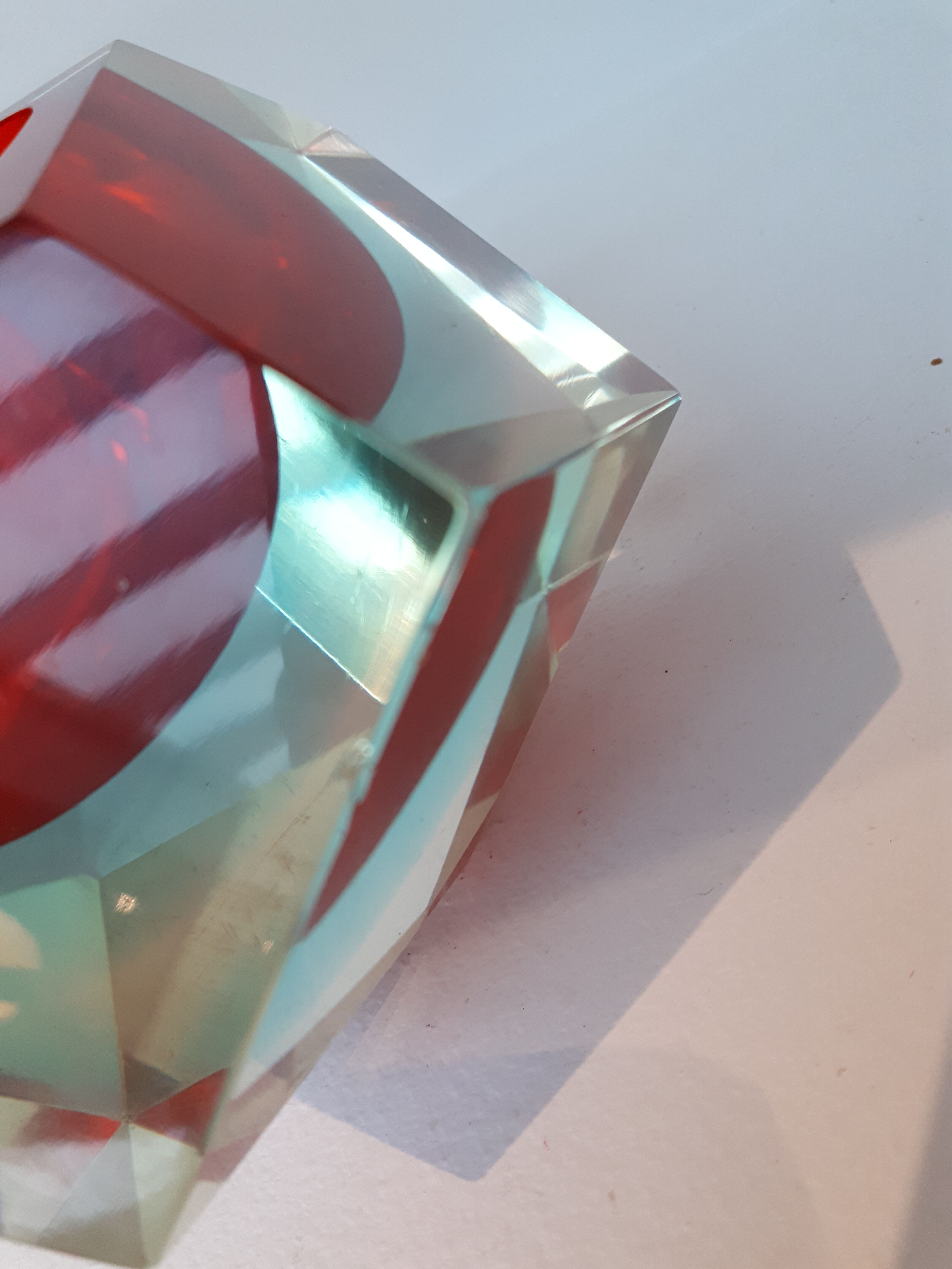 Vacuum pocke by Flavio Poli for Seguso in Murano glass from the 70's