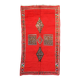 Tapis Marocain Boujad rouge - 443 x 203 cm