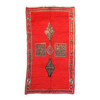 Red Boujad Moroccan rug - 443 x 203 cm