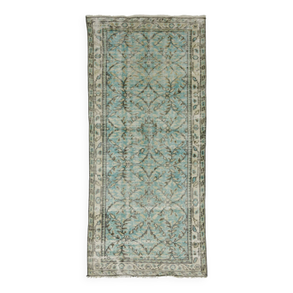 Tapis turc anatolien vintage fait main 200 cm x 95 cm