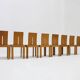 Vintage Italian dining room chairs set of 8