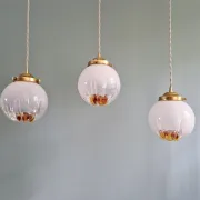 Suspension Space Age en verre de Murano, Mazzega, 1970