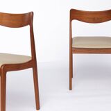 Set of 4 Danish teak chairs – Mid-century modern dining chairs from the 1960s, Resto