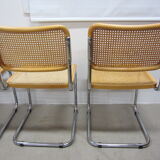 Series of 4 Cesca B32 chairs by Marcel Breuer