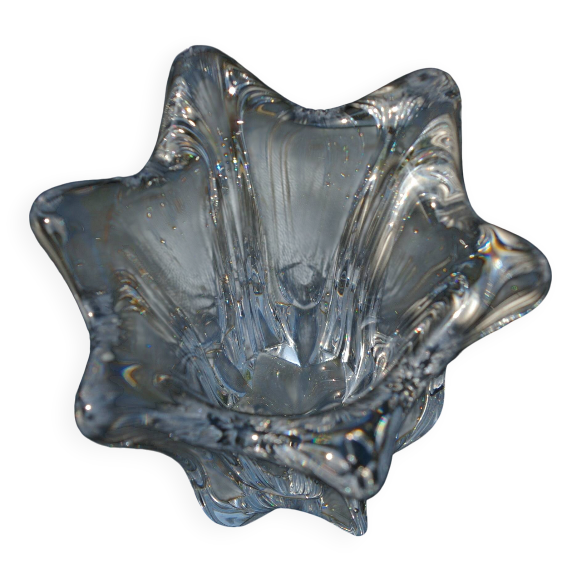 Petit Vase vintage en Cristal de Daum - H 8,5cm