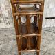 Vintage 1960s Rattan Shelf Unit with 3 Shelves #D621