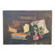 Still Life with Oil on Canvas Books XIXth