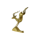 Vintage gazelle antelope brass copper statue sculpture deer 32cm