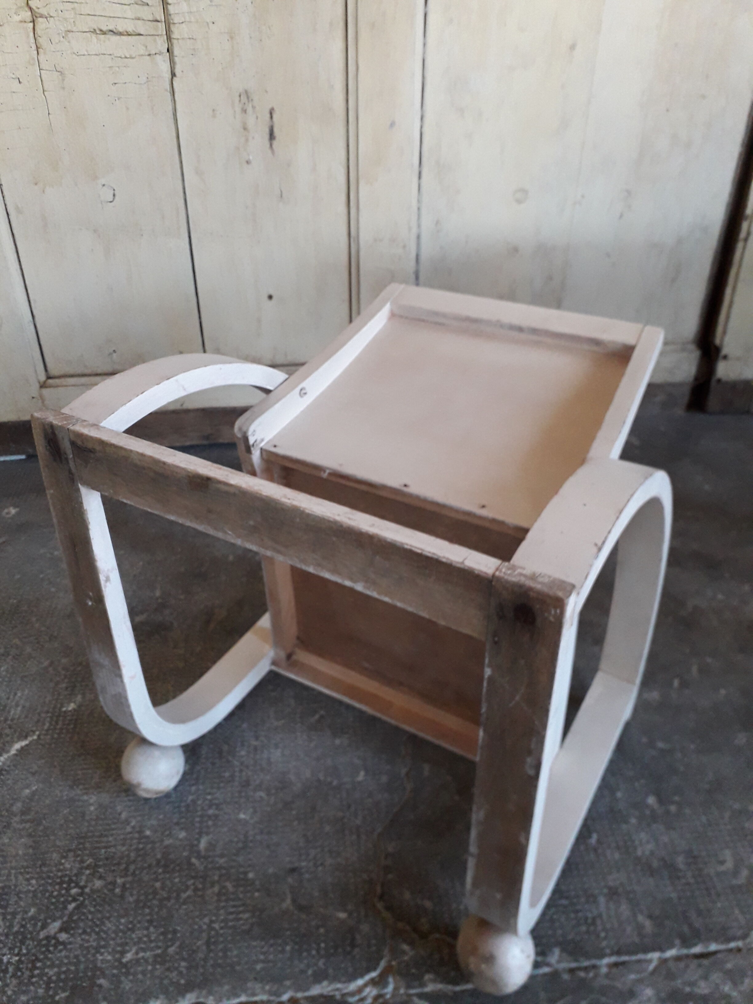 Chair and table for child art deco