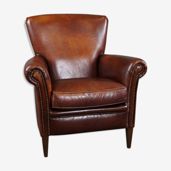 Fauteuil en cuir de mouton