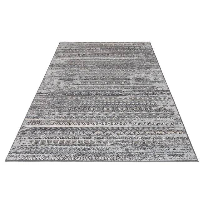 Grey wool oriental rug