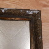 Mercury mirror napoleon iii era, circa 1860 30x36cm