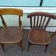Ensemble de 4 chaises de bistrot - vintage - bar