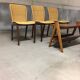 Vintage libra chairs from Christian Werner rattan chair Roset Line