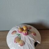 Vintage sugar bowl in slip Sarreguemines Digoin