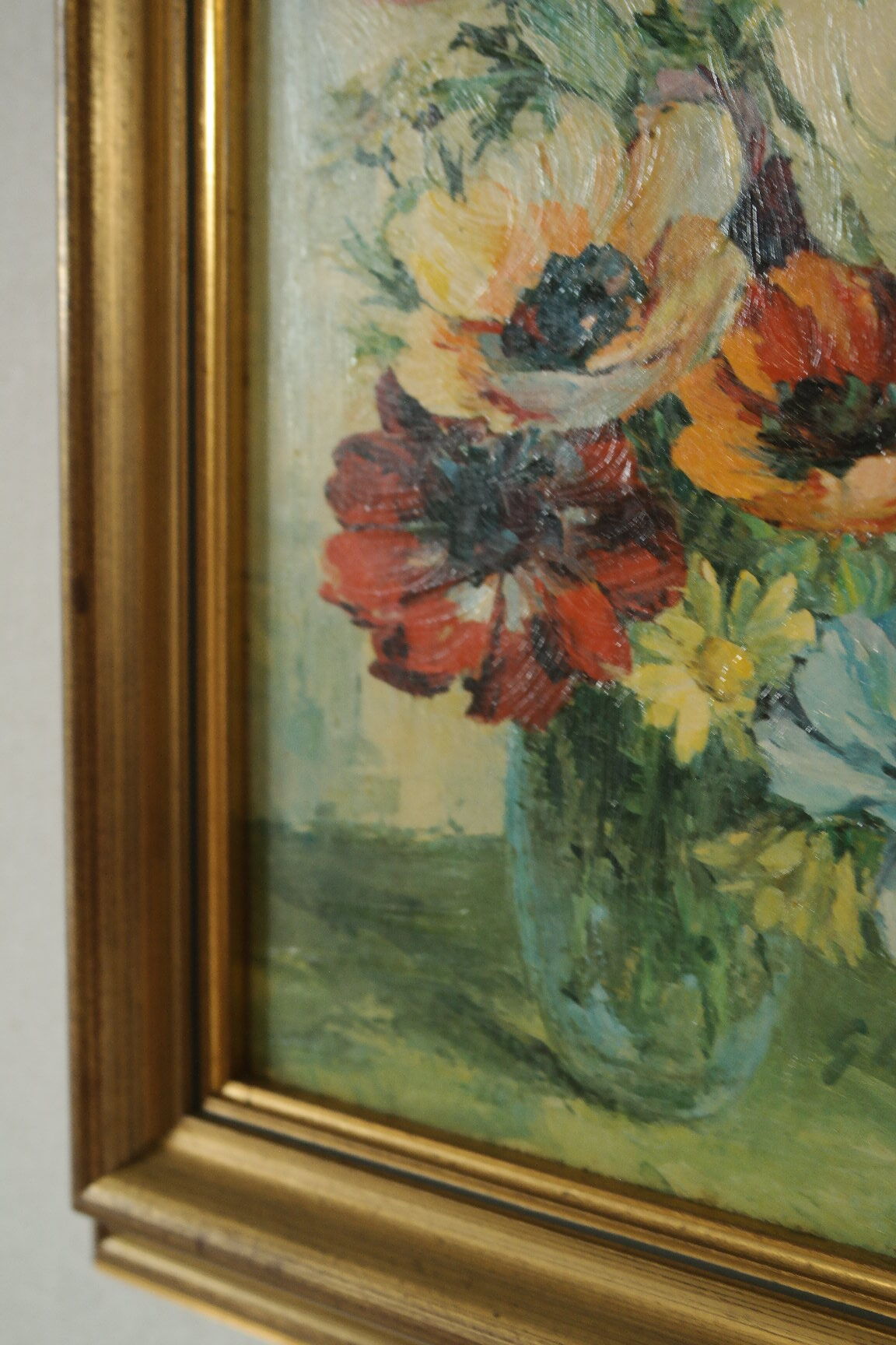 Painting bouquet of anemones