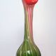 Vase Verre Murano Lys Calla - soufflé côtelé floriforme - Italie - Art déco - 1970-1980