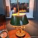 Old lamp hot water bottle bronze and sheet metal three fires