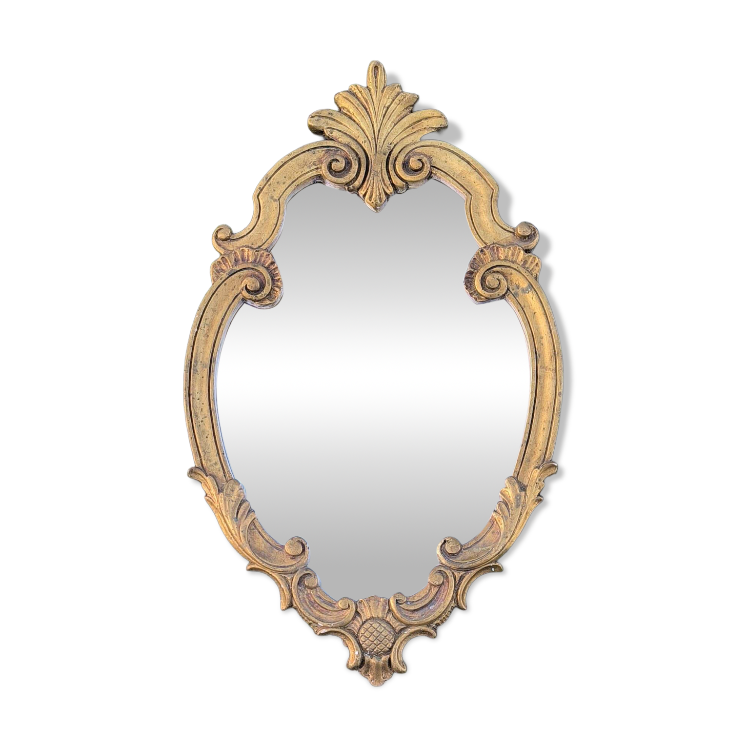Vintage Louis XV style gilded mirror