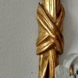 Wall lamp in gilded bronze and crystal louis XVI style