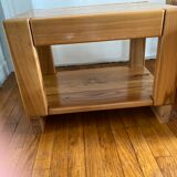 Pair of elm sofa pieces 1970