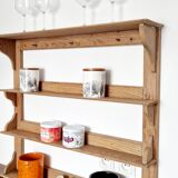 Old wall or standing shelf in solid pine