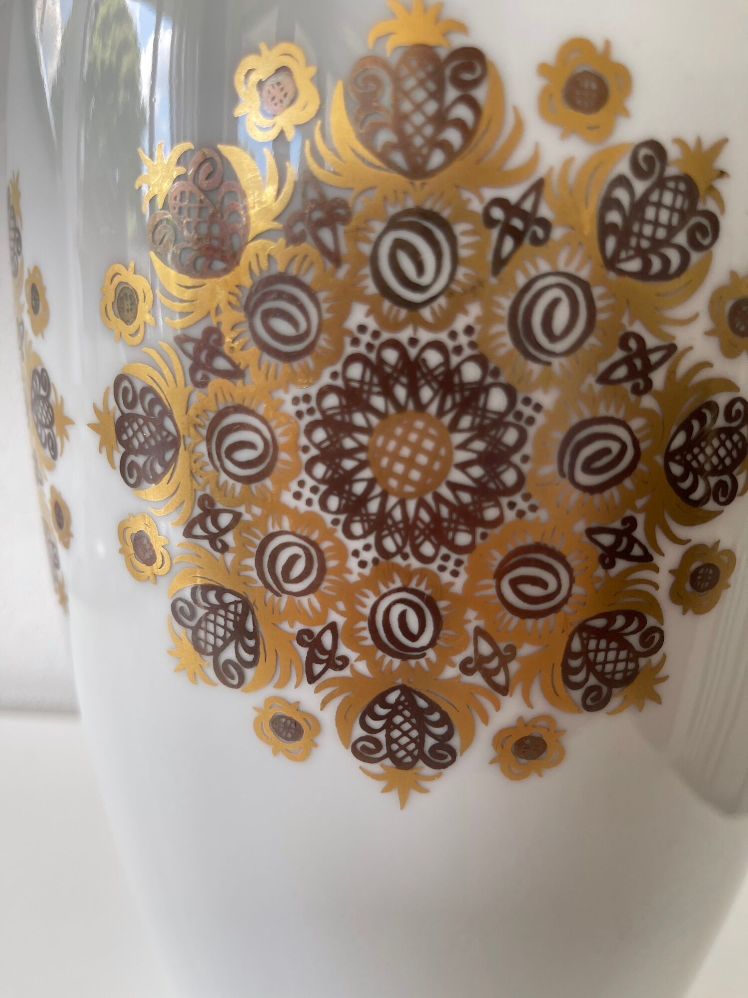 Bavarian porcelain vase H&C Heinrich Selb, Art Nouveau style