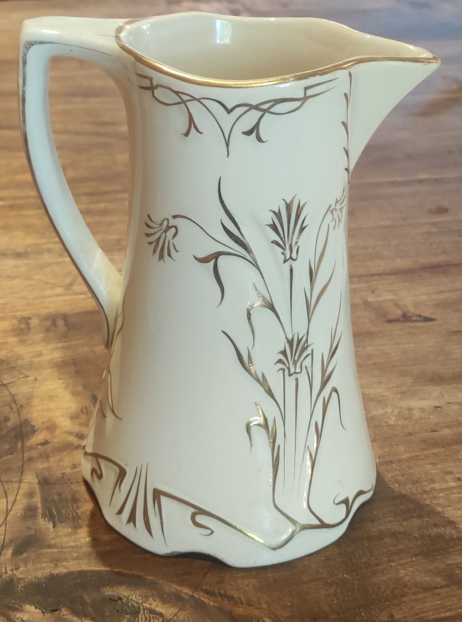 Old ceramic pitcher Saint Amand & Hamage