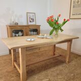Solid wood farm table