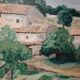 Oil on canvas: Provençal farmhouse in Bonnieux