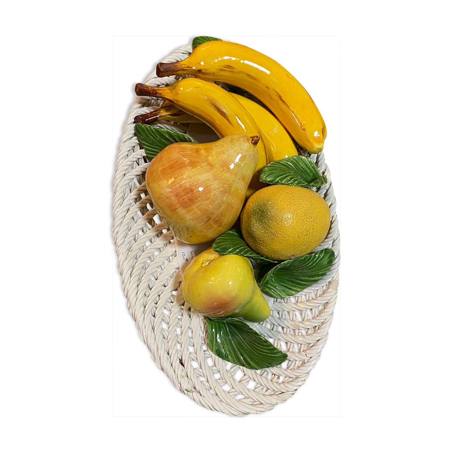 Trompe l'oeil en barbotine 1950