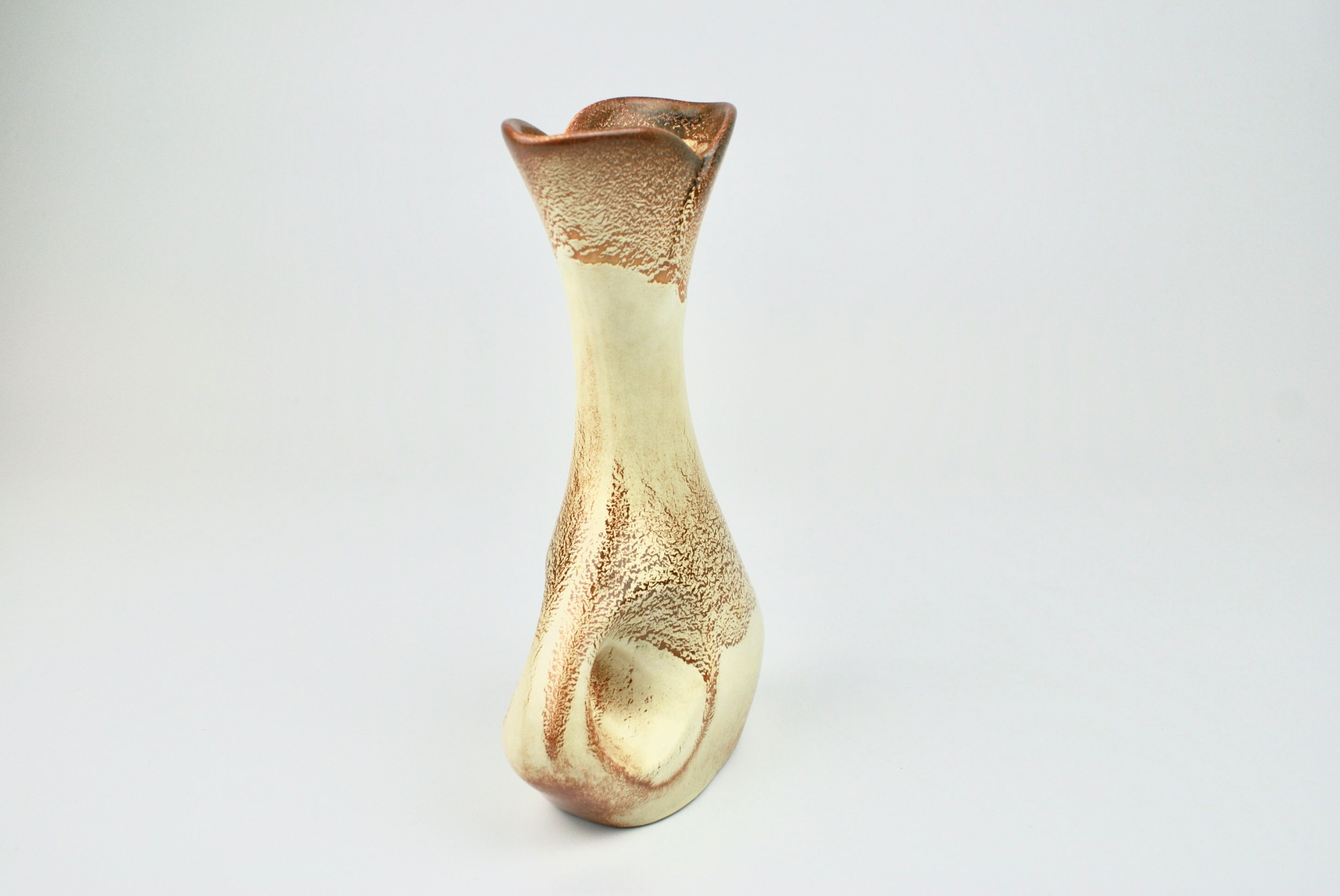Sculptural mid century vase; 1960's