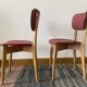 Pair of red skai chairs