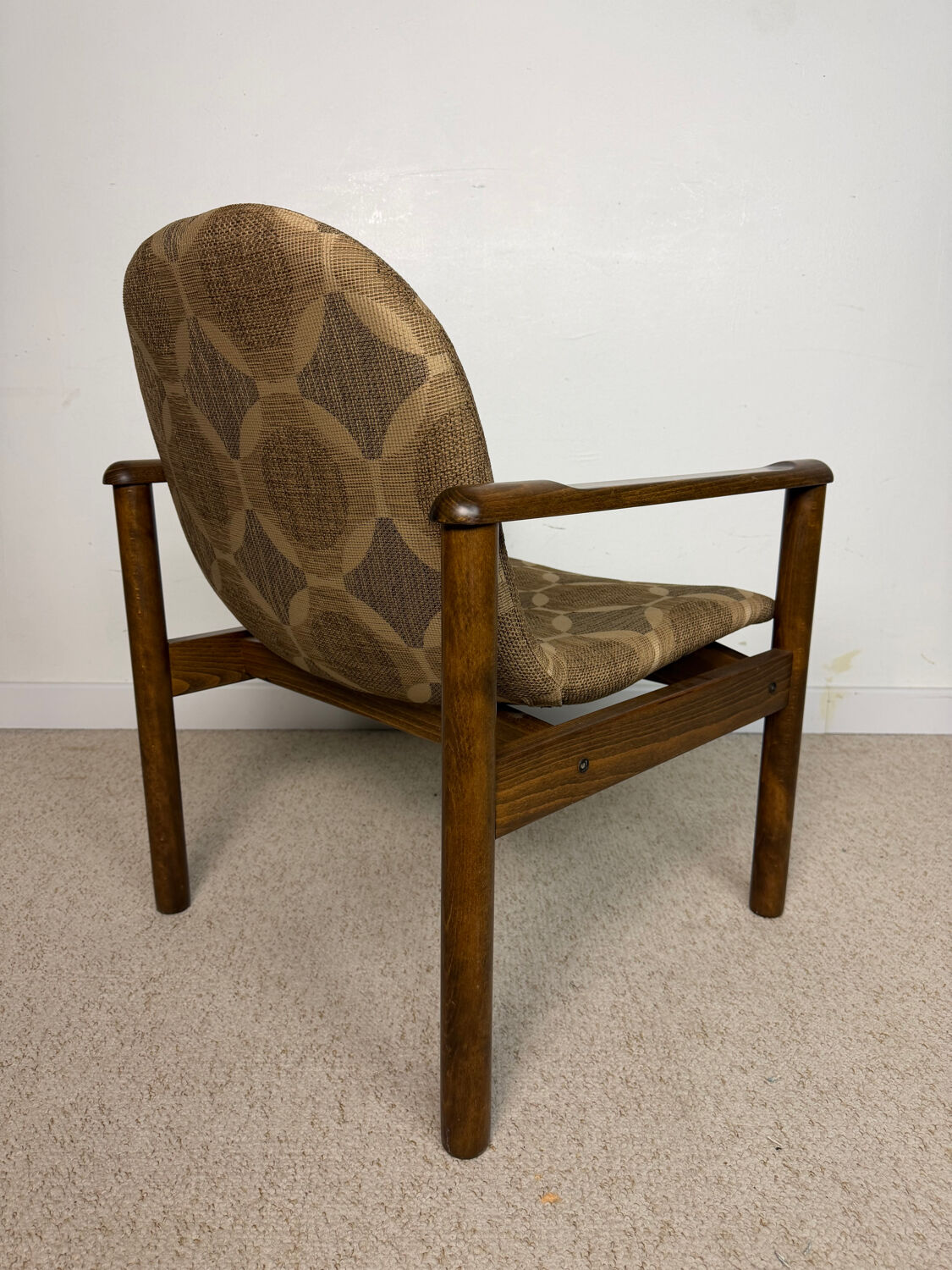 Vintage wooden armchair – 1970s design