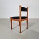 Set of 4 dining chairs by Silvio Coppola for Bernini, 1960s.