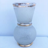 White and gold vase