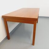 Vintage 60s Scandinavian style teak dining table with extensions