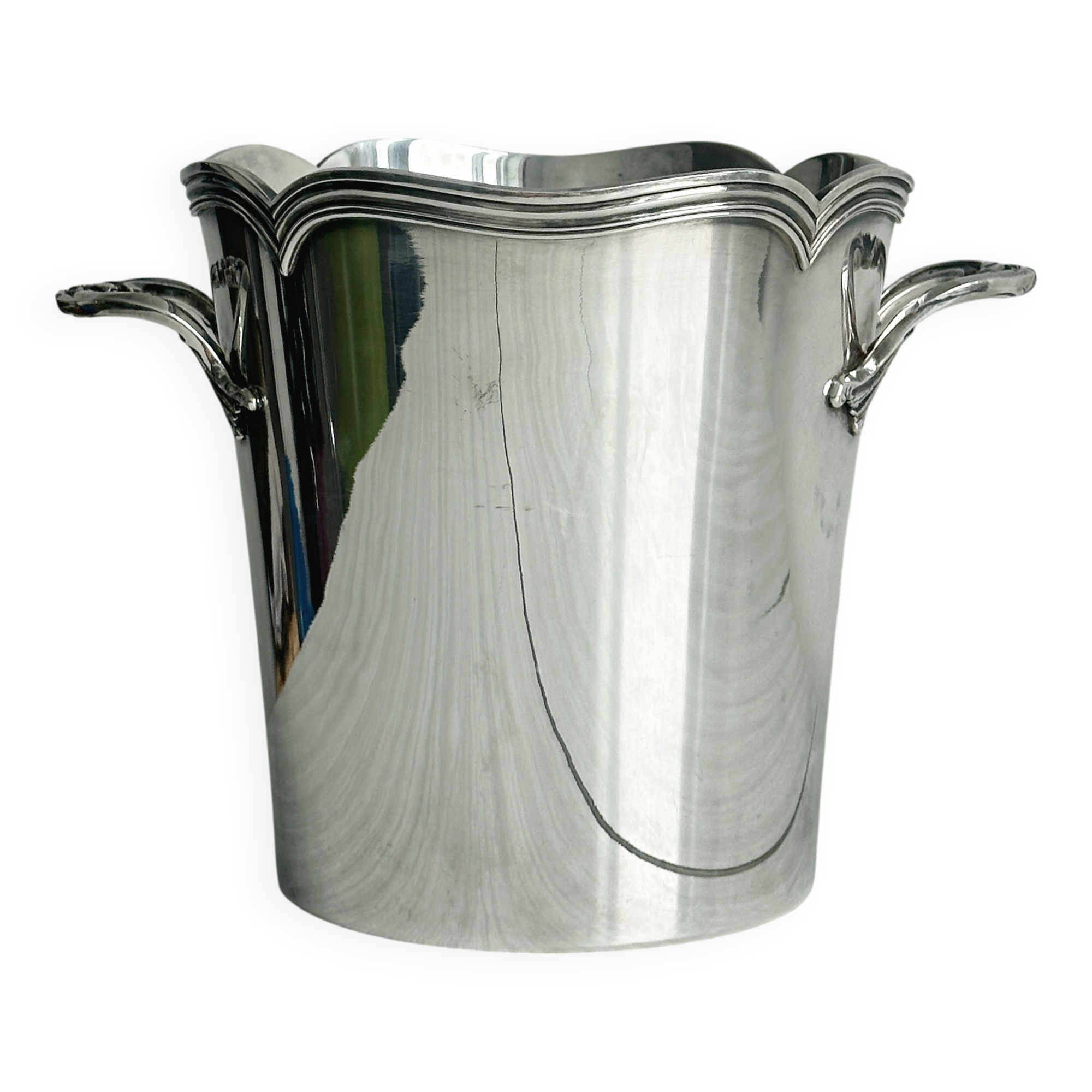Antique silver-plated ice bucket